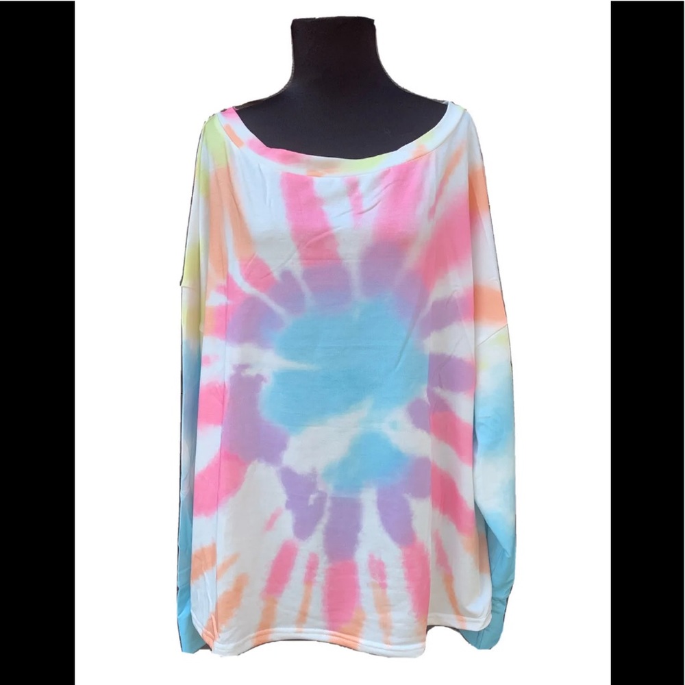 New long sleeve tie dye pastels  SIZES S, M, XL, XXL